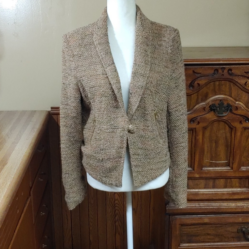 The Limited Brown Multi Tweed Jacket M